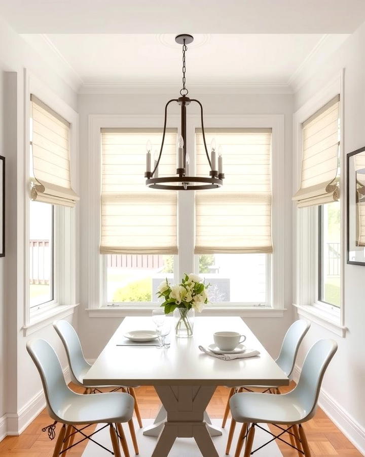 Roman Shades for a Clean Look