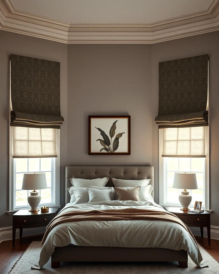 Roman Shades for a Sleek Look