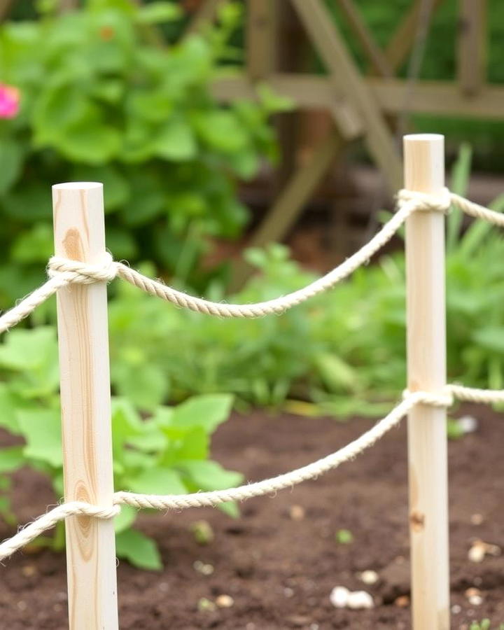 Rope and Post Fence