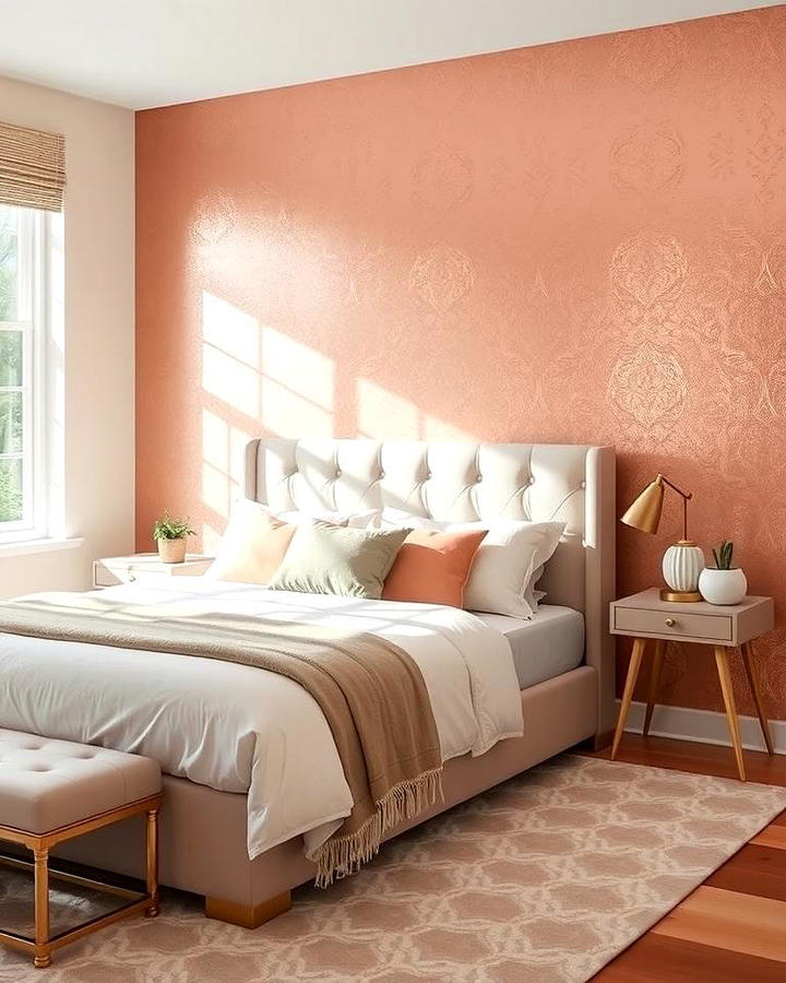 Rose Gold Accent Wall