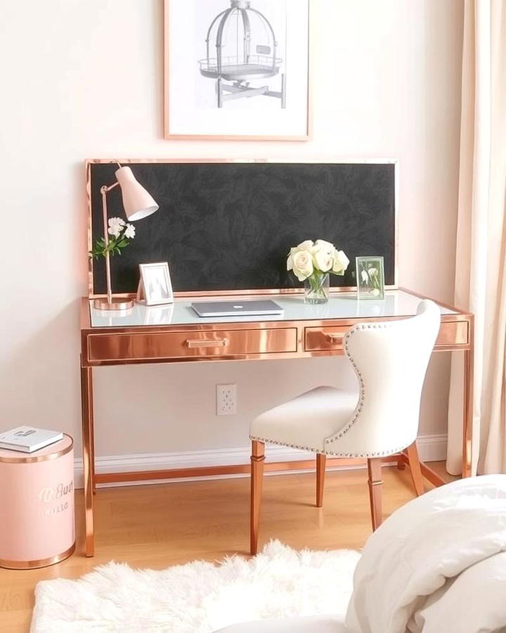 Rose Gold Desk or Vanity