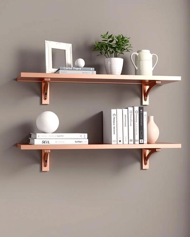 Rose Gold Shelves