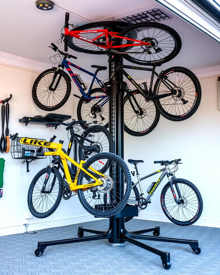 Rotating Bike Racks for Easy Selection