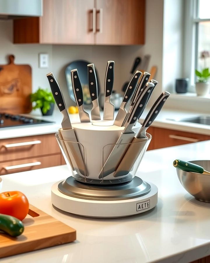 Rotating Knife Holders for Accessibility