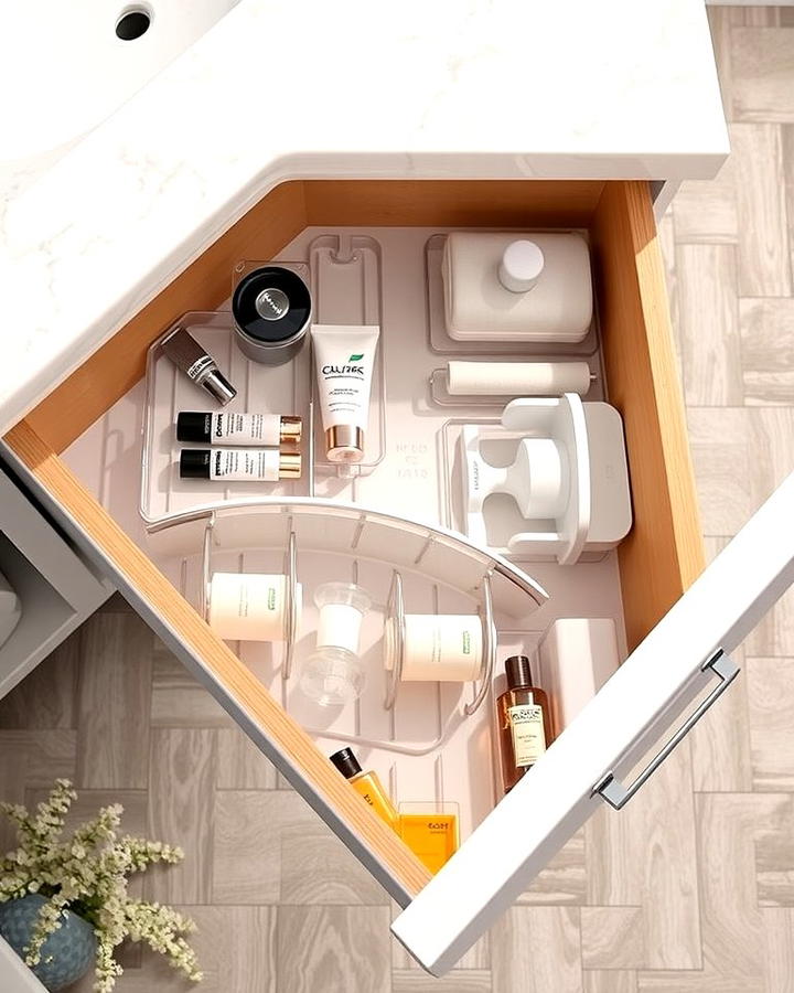 Rotating Organizer for Deep Drawers