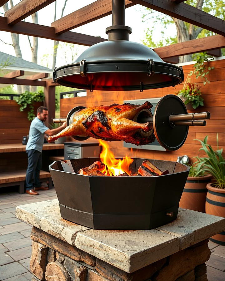 Rotisserie BBQ Pit