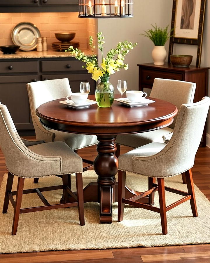 Round Kitchen Table for Small Space