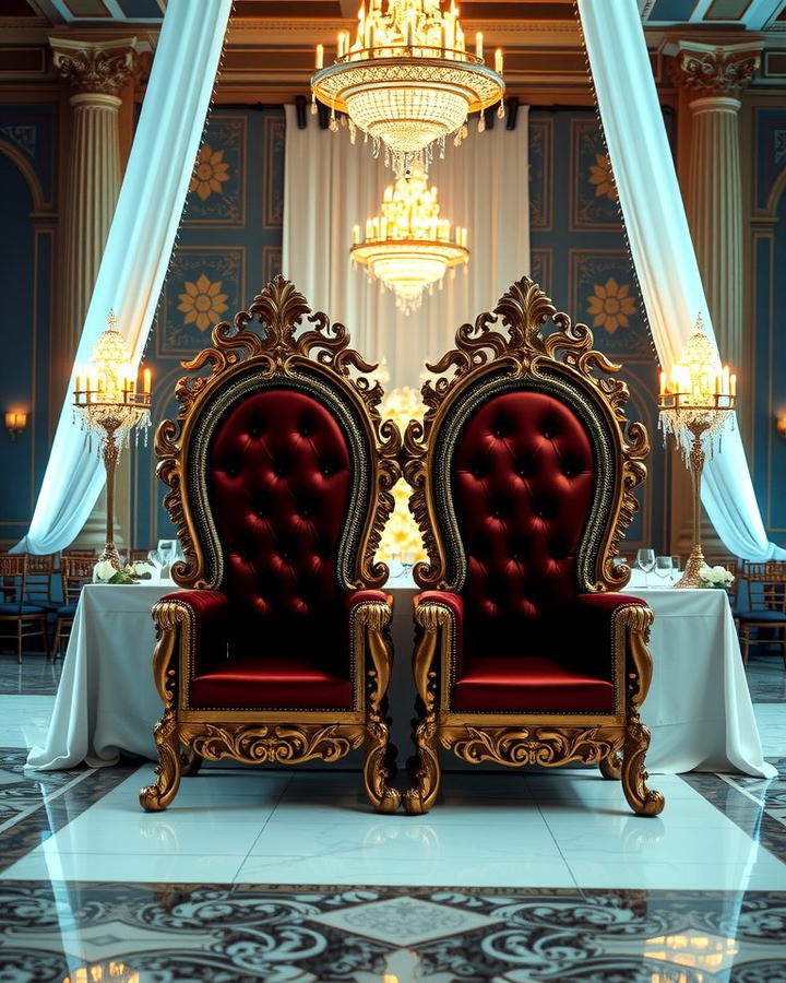 Royal Thrones for the Couple