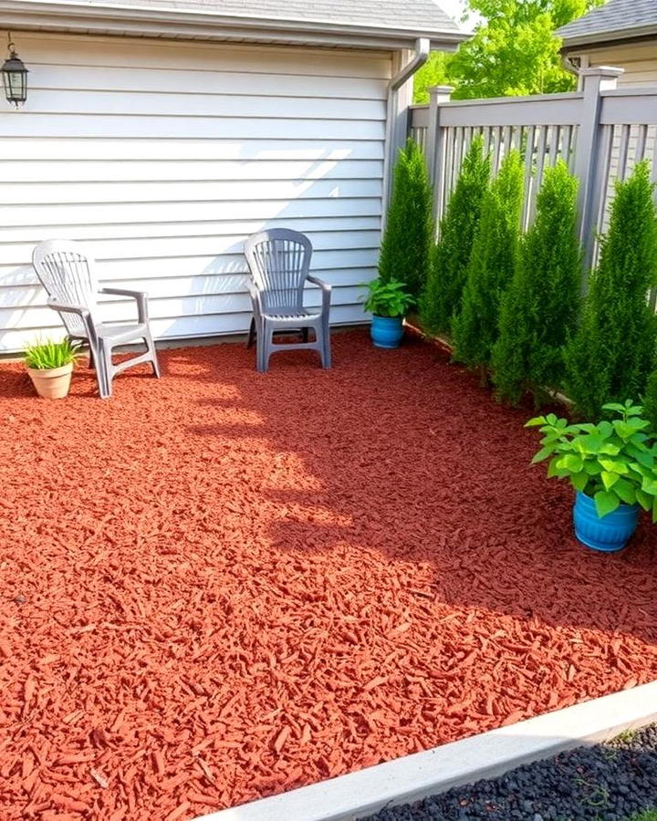 Rubber Mulch Patio