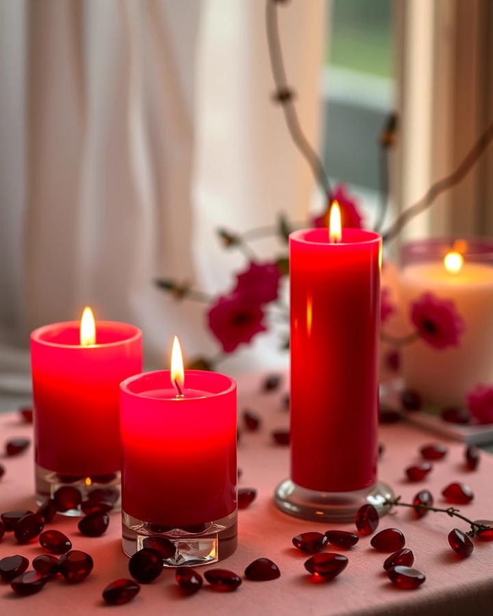 Ruby Infused Candle Set