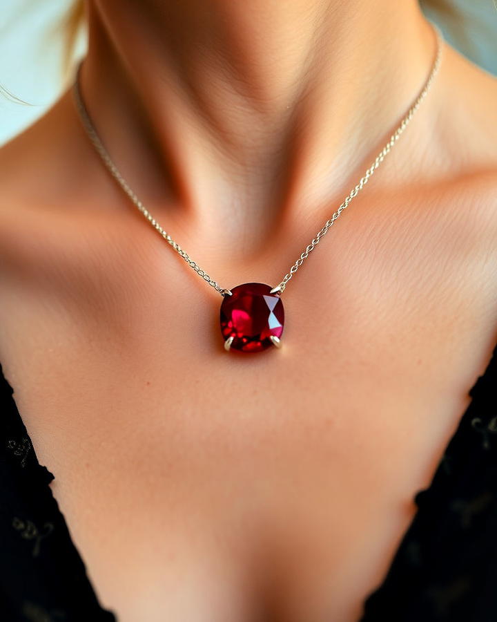 Ruby Pendant Necklace Design