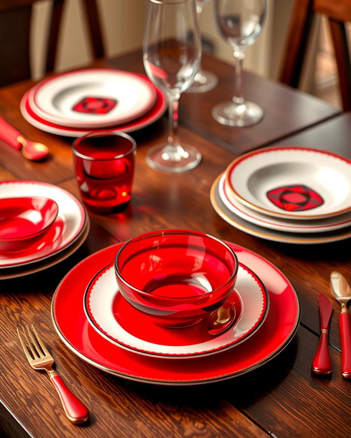 Ruby Themed Dinnerware