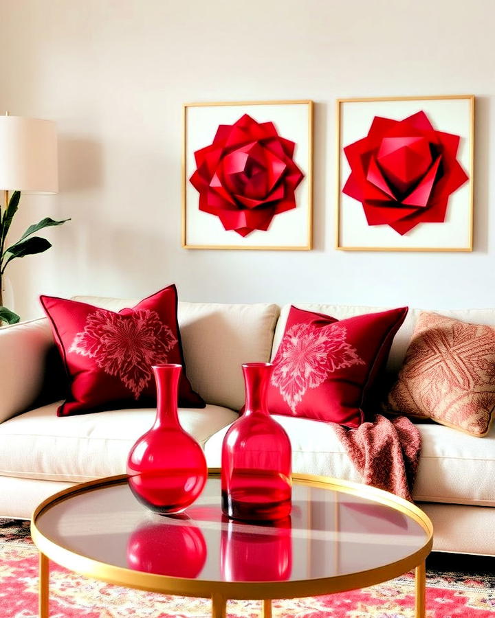 Ruby Themed Home Decor