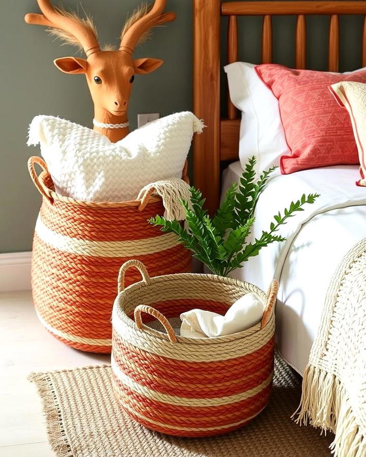 Rust Toned Woven Baskets