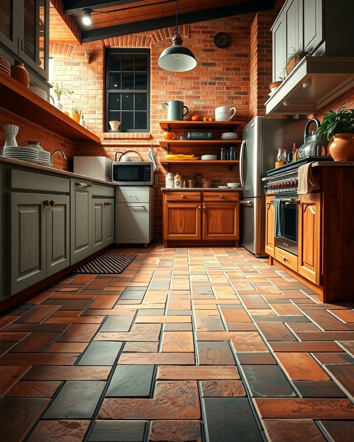 Rustic Brick Flooring