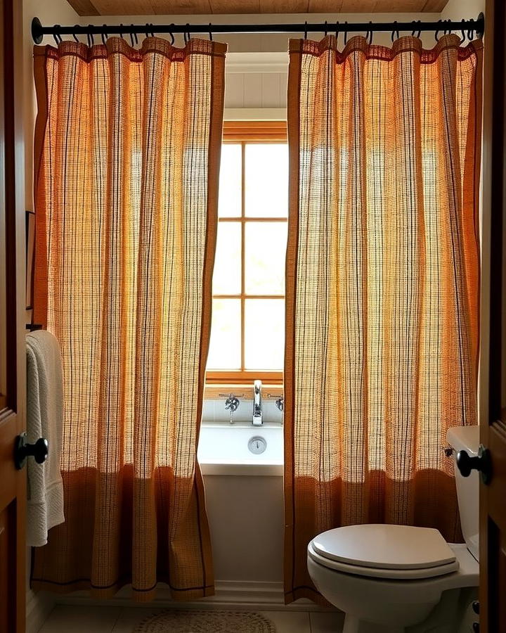 Rustic Burlap Curtains