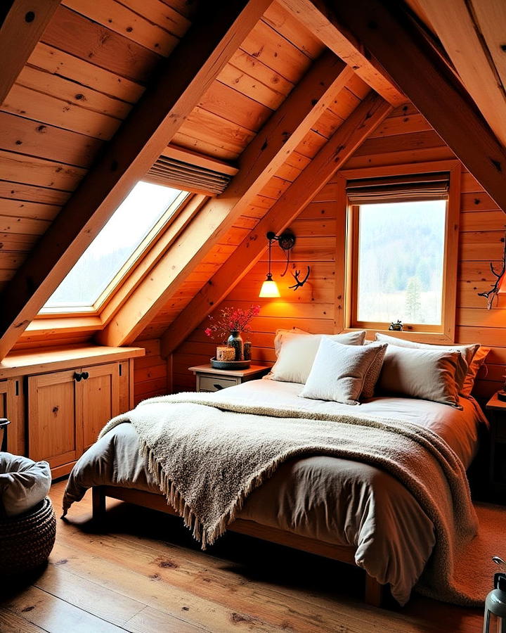 Rustic Cabin Style Bedroom Idea