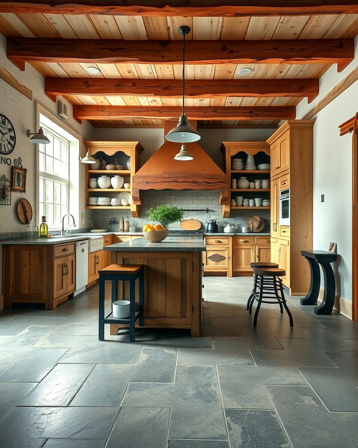 Rustic Charm in Farmhouse Kitchens