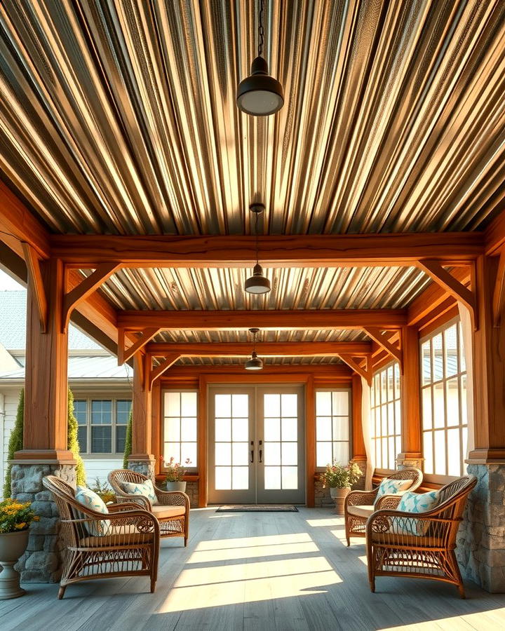 Rustic Charm with Corrugated Metal Roof