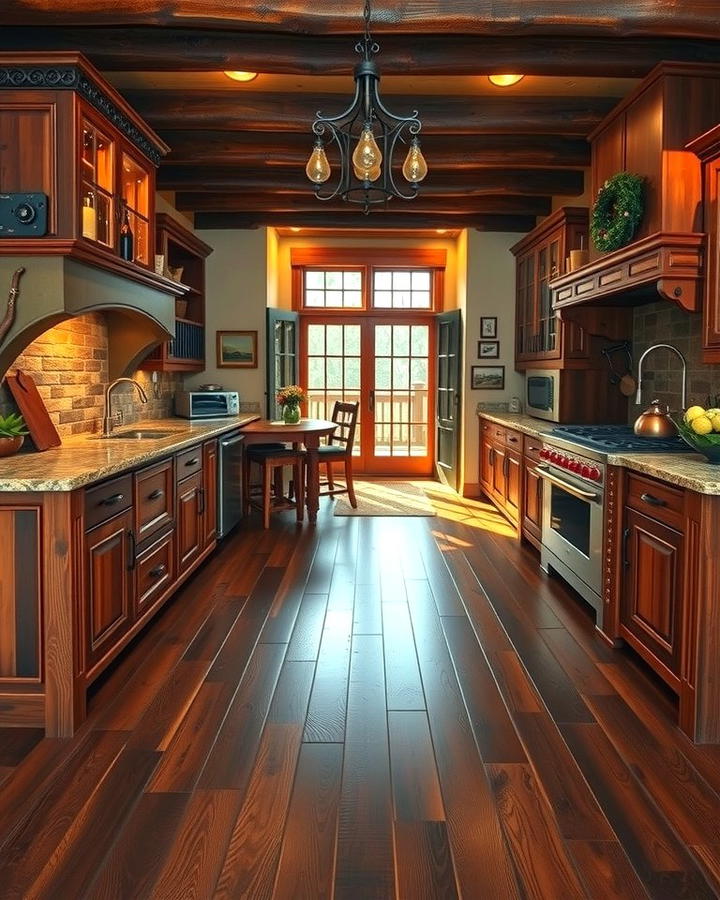 Rustic Charm with Dark Wood Floors 2