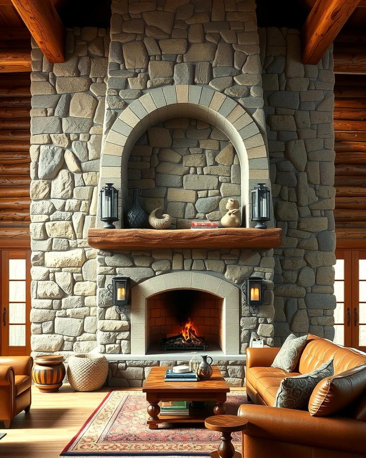 Rustic Charm with Stacked Stone