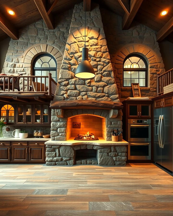 Rustic Charm with Stone Surrounds