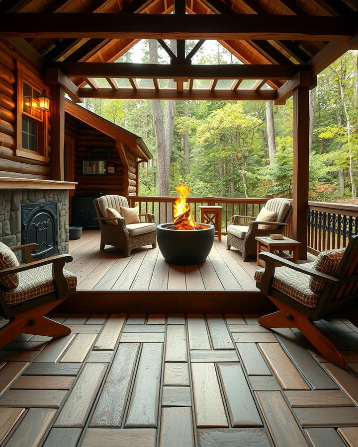 Rustic Deck and Stone Patio 2