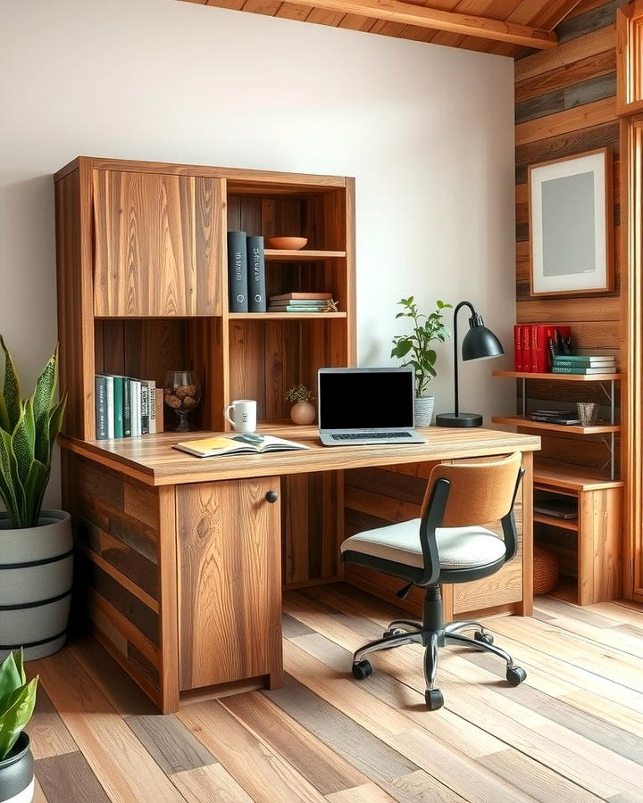 Rustic Desk with Reclaimed Wood