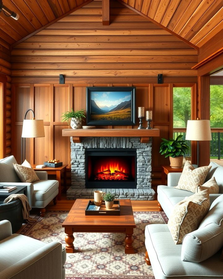 Rustic Electric Fireplaces