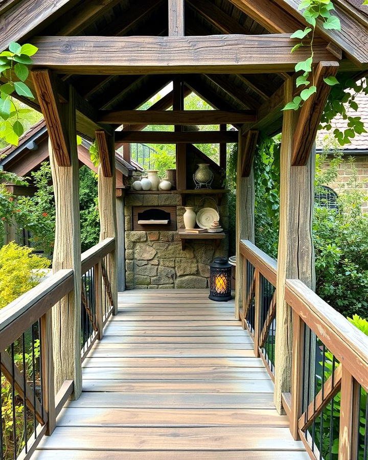 Rustic Elevated Walkway