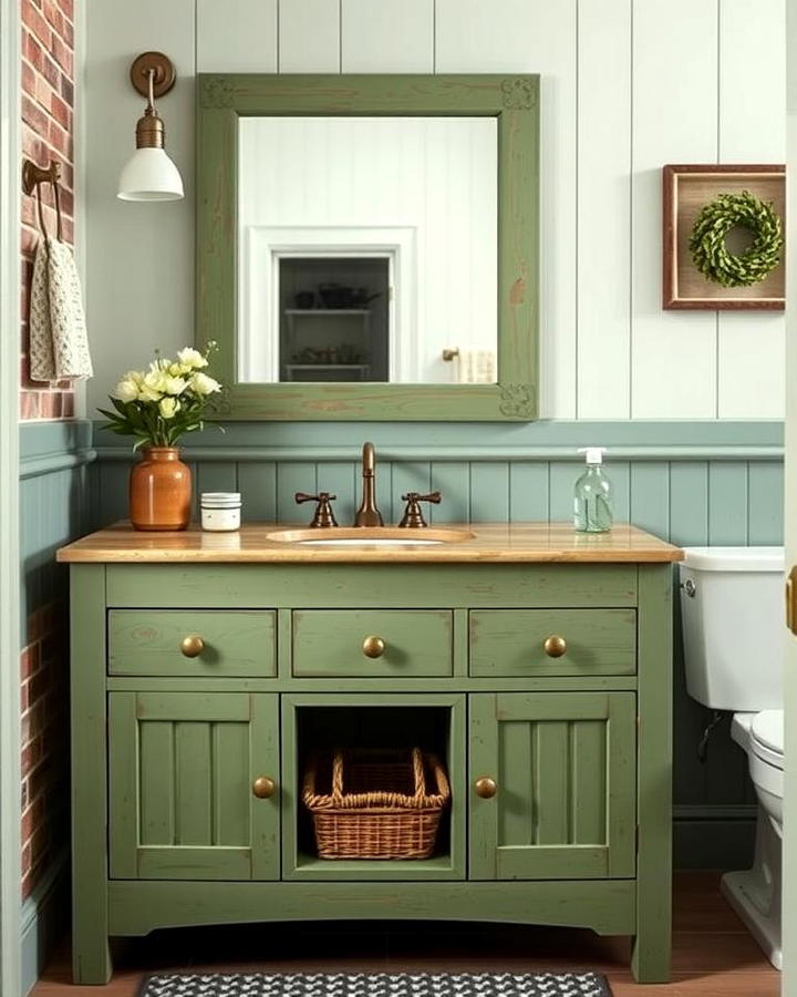 Rustic Green Vanity Charm