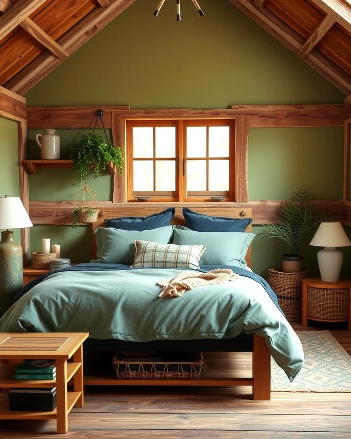 Rustic Green and Brown Decor