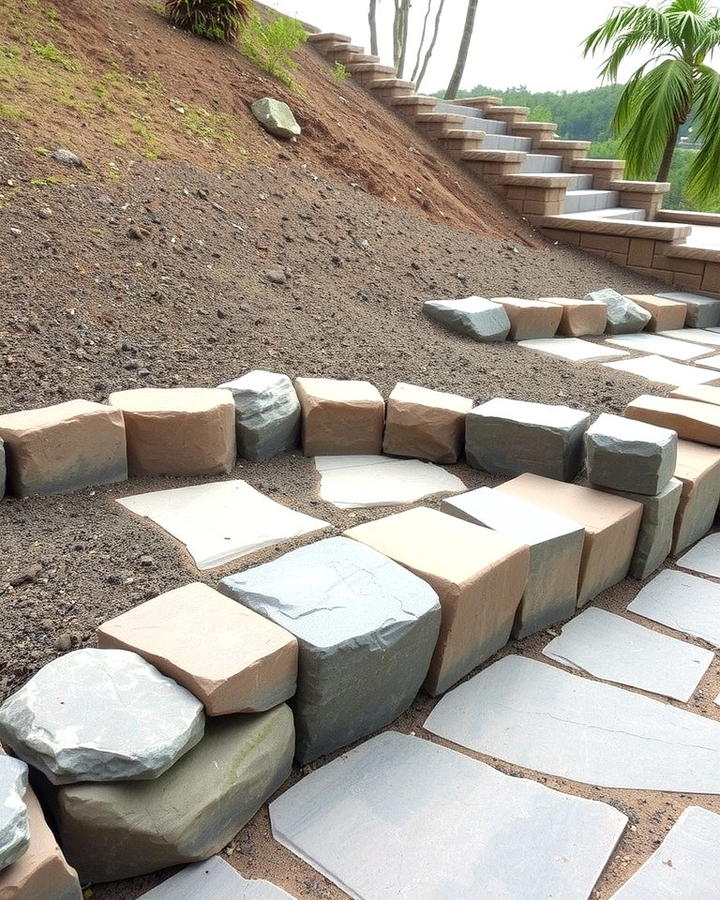 Rustic Hillside Walkway