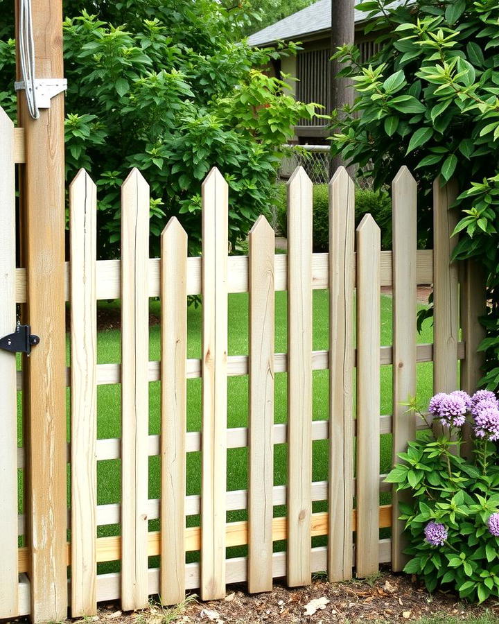 Rustic Lattice Fence