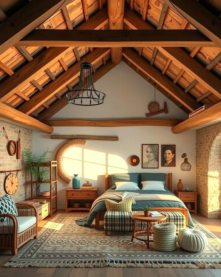 Rustic Loft Bedroom