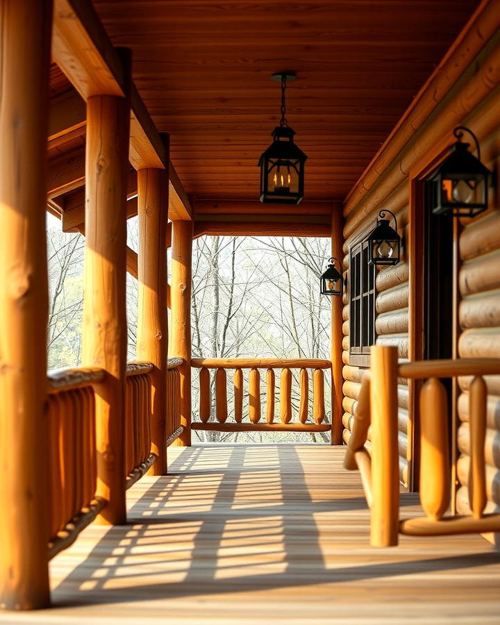 Rustic Log Railings