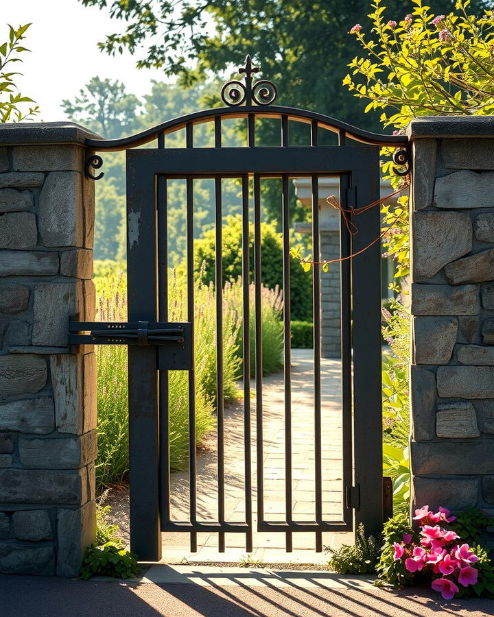 Rustic Metal Gate with Patina