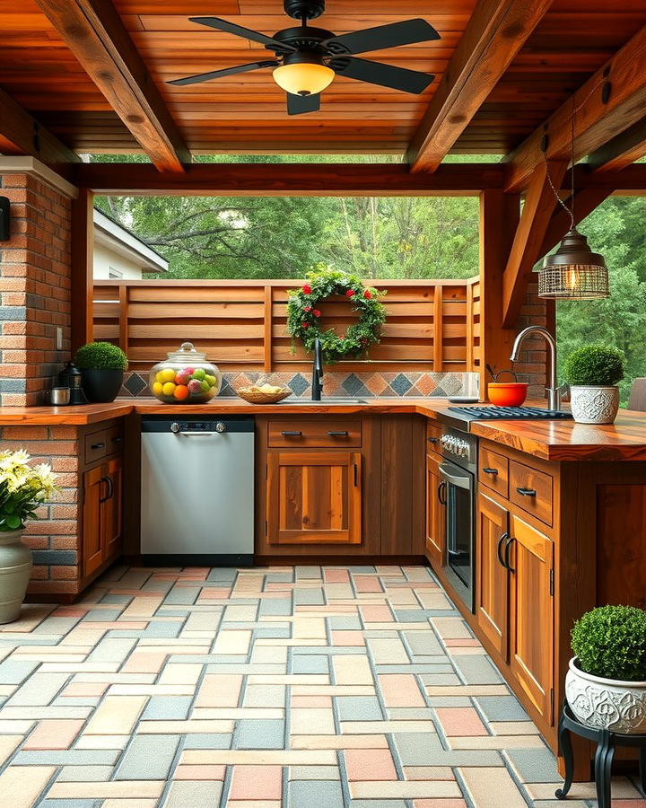 Rustic Outdoor Kitchen