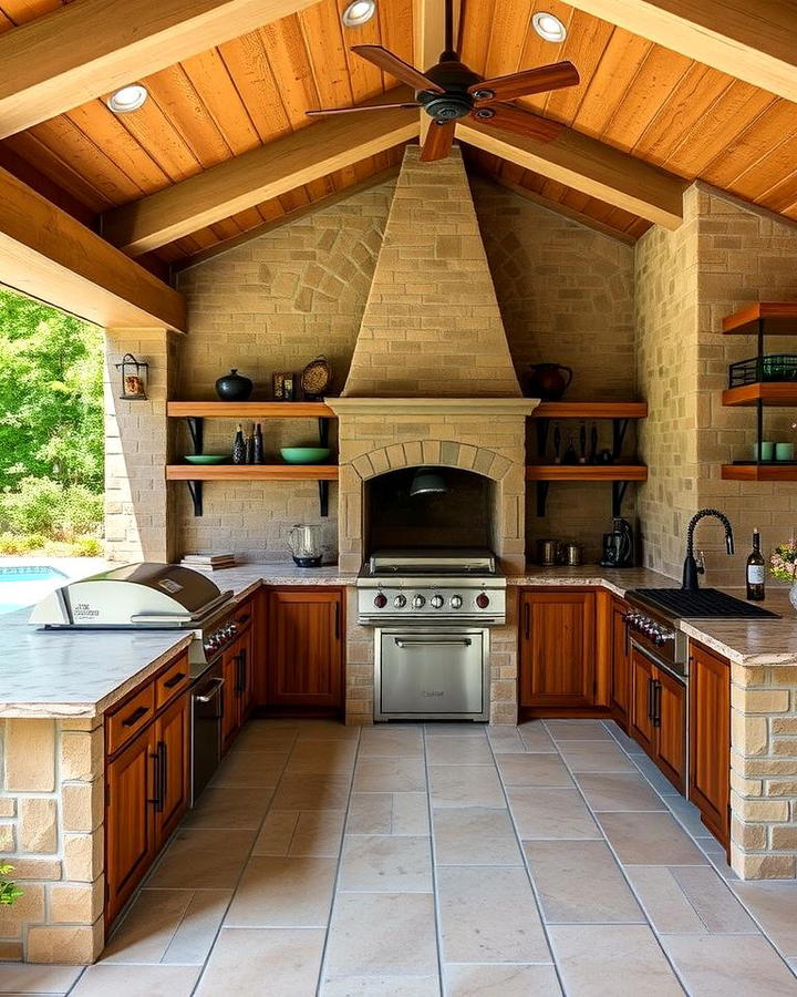 Rustic Outdoor Kitchen