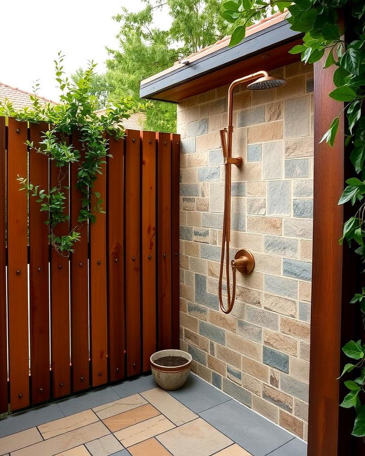 Rustic Outdoor Shower