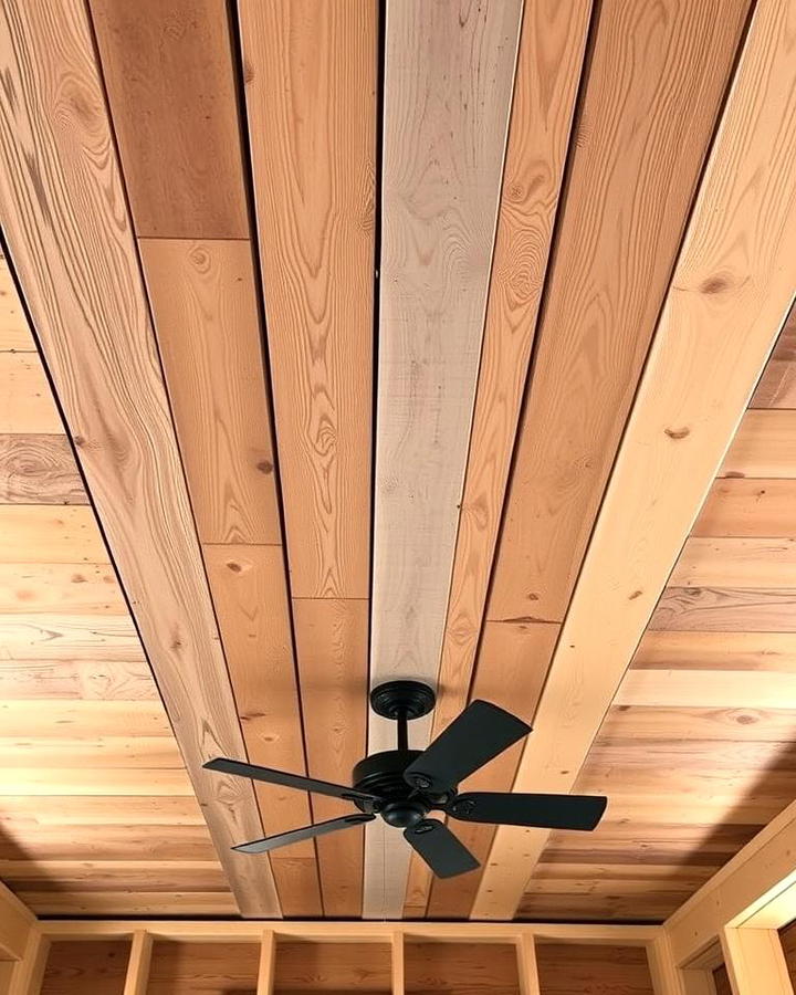 Rustic Pallet Wood Ceiling