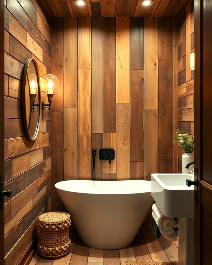 Rustic Reclaimed Wood Paneling