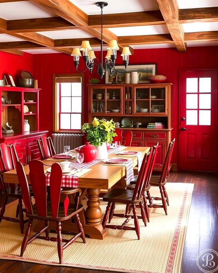 Rustic Red Farmhouse Charm