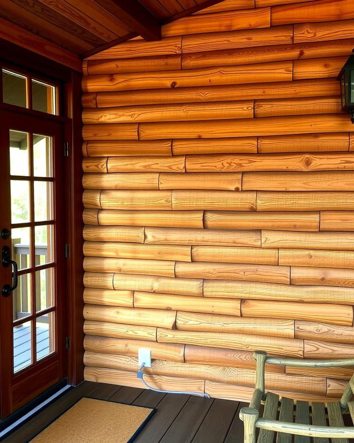 Rustic Wood Plank Wainscoting