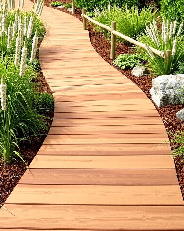 Rustic Wood Style Walkways