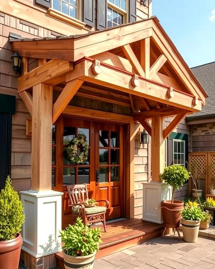 Rustic Wooden Awning