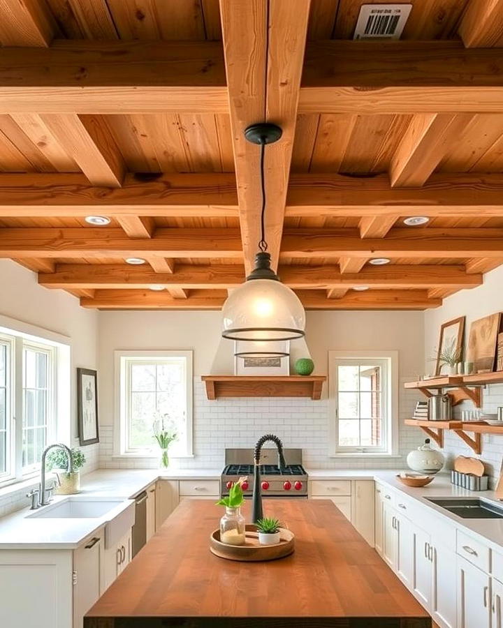 Rustic Wooden Beams for a Farmhouse Charm