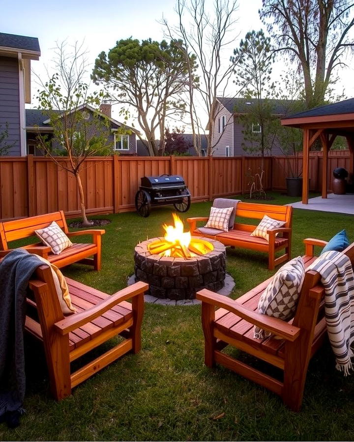 Rustic Wooden Benches