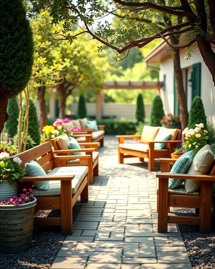 Rustic Wooden Benches