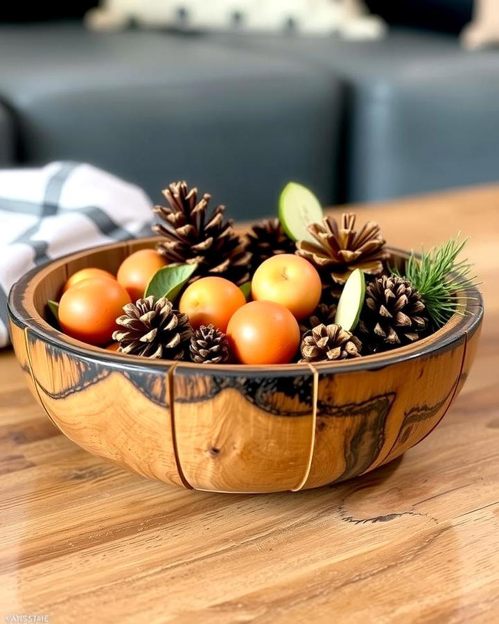 Rustic Wooden Bowl